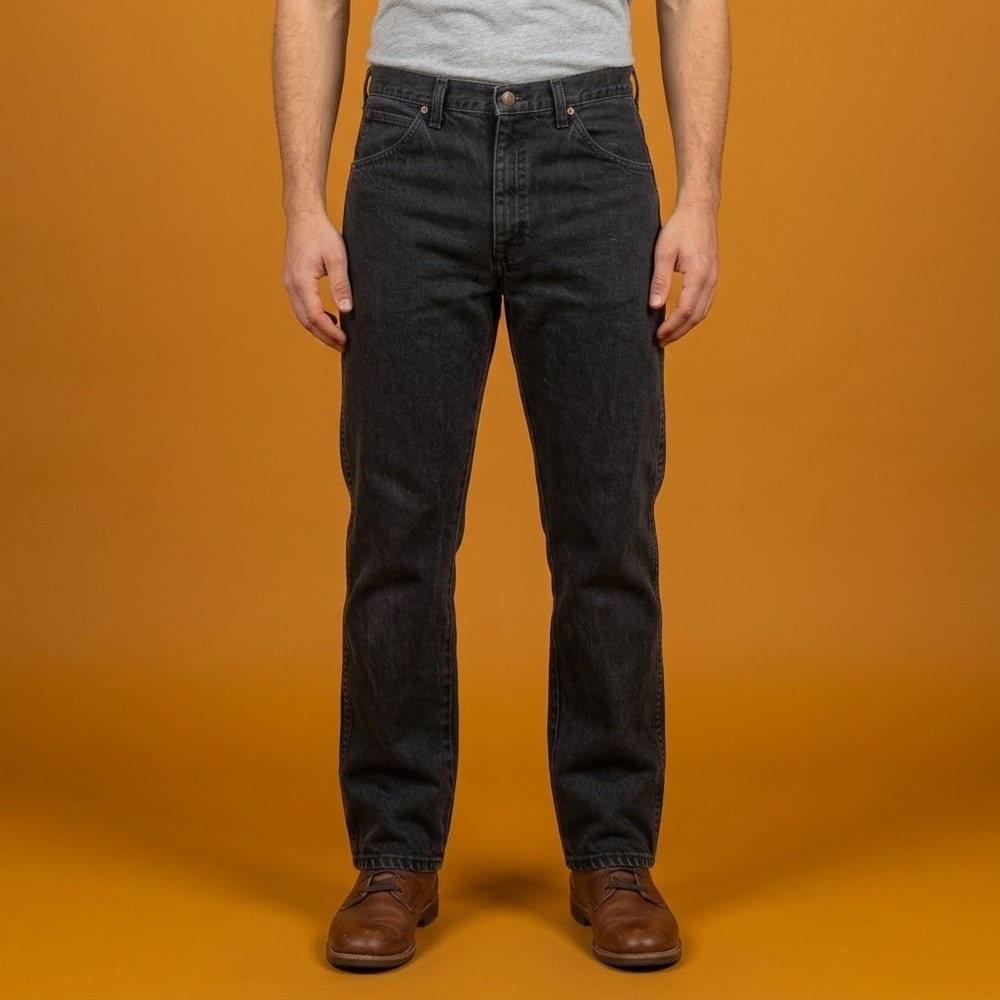 Gary‎ Gold Men's Jeans Black Straight Leg Denim W34 L30